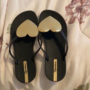 Gold Heart Sandals